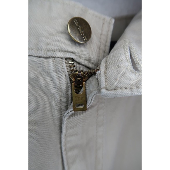 Carhartt B151 DKH Dungaree Fit Carpenter Canvas Pants Mens Size 30x32 - Picture 5 of 7